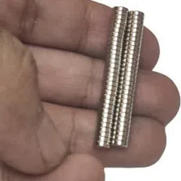 gmt Neodymium small disc magnets size 5X1.5mm size (100 pcs) for Refrigerator, Science, Crafts - Tiny Round Disc Multipurpose Office Magnets Pack of 100 image 2