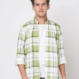 Mast & Harbour Men Relaxed Checked Casual Shirt-picture-14