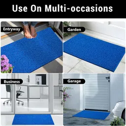 Kuber Industries Blue Water Absorbing Door Mat image 5
