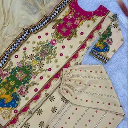 JAY NAGNATH FAB Women Cream Kurta Sets image 3