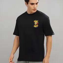 KAIDO Graphic Printed Drop-Shoulder Sleeves Oversized Cotton T-shirt image 5