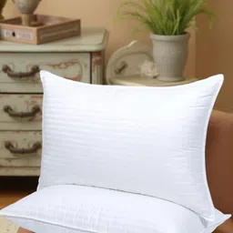 IVAZA White 2 Pieces Cotton Filled Ultra Soft Sleep Pillows-picture-27