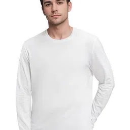 TESON Men Solid Round Neck Cotton T-shirt-picture-10