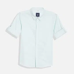 Allen Solly Junior Boys Slim Fit Opaque Casual Shirt-picture-34