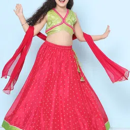 Bitiya by Bhama Girls Ready to Wear Lehenga & Blouse With Dupatta image 2