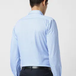 Van Heusen Micro Checked Pure Cotton Slim Fit Formal Shirt image 2