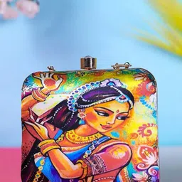 Swisni Printed Box Clutch image 1