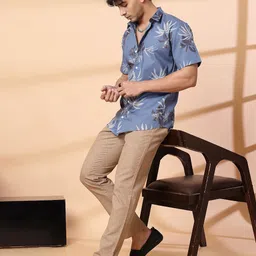 Rigo Men Floral Opaque Printed Casual Shirt-image-82