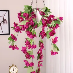 ARICK DECOR Purple 1 Pieces Hanging Artificial Flower-image-48