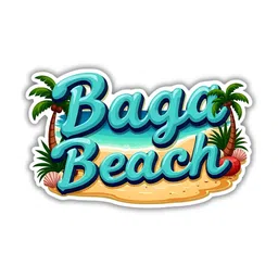 GIFTODAY Blue Baga Beach Printed Fridge Magnet-image-30