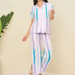 Sweet Dreams Women Striped Night suit-picture-26
