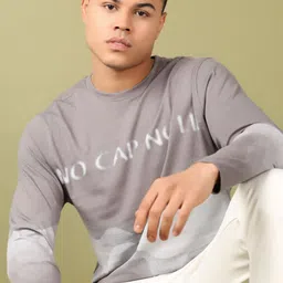 LIMEROAD Men Printed Applique T-shirt image 5