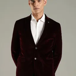 Tommy Hilfiger Peaked Lapel Pure Cotton Single-Breasted Blazer-image-53