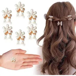 DailyObjects Women Set Of 10 Embellished Mini Claw Clip Hair Accessory image 4