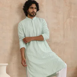 House of Chikankari Men Ethnic Motifs Kurta image 4