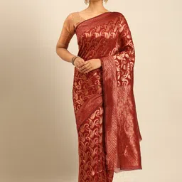 Fashion Petals Women Woven Design Saree-picture-33