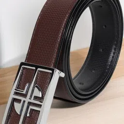 Roadster Men Textured PU Reversible Belt-picture-48