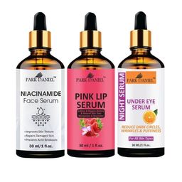 Park Daniel Set Of 3 Niacinamide Serum, Pink Lip Serum & Under Eye Serum - 30 ml Each-image-73
