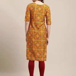 7Threads Pack of 6 Women Ethnic Motifs Printed Thread Work Floral Crepe Kurta image 2
