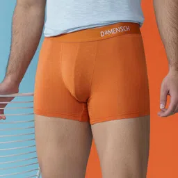 damensch Deo-Soft Micro Modal Orange Solid Men Trunk-picture-19