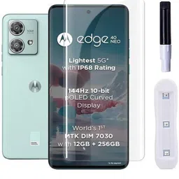 Gorilla Cases Tempered Glass Guard for Motorola Edge 40 , Moto Edge 40 Neo (Premium Technology UV Glass With Installation Kit)-picture-26