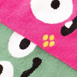 Thela Gaadi Kids Pack Of 2 Monster Patterned Ankle-Length Socks image 5