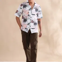 HOUSE OF MAHNOTS Men Relaxed Opaque Printed Casual Shirt image 5