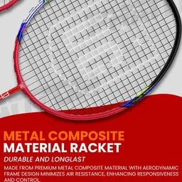 UG SPORTS Set Of 2 Oval Shape Lightweight Phantom Aluminium Badminton Racket with Cover image 3