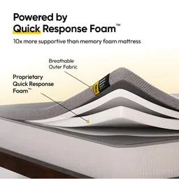 FRIDO Grey Quilted Dual Comfort Queen Mattress Topper image 3