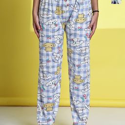 ETC Women Pack Of 2 Floral Printed Cotton Mid-Rise Lounge Pants-picture-7