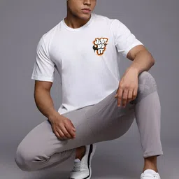 CASUALBUD Typography Printed Round Neck Regular Fit T-Shirt image 2