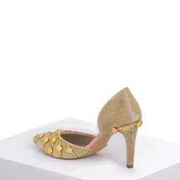 Papa Don't Preach Embellished PU Kitten Pumps image 4