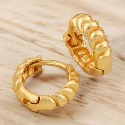 SHREE KRISHNA SHOPPING Unisex Gold-Plated Brass Earrings-picture-22