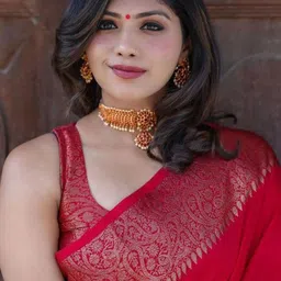 KALINI Zari Silk Cotton Kanjeevaram Saree image 2