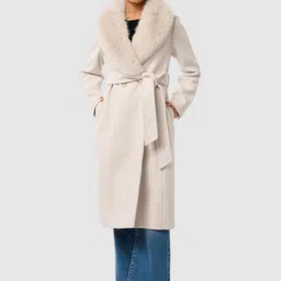 forever new Forever Petite Fur Collar Wrap Coat image 4