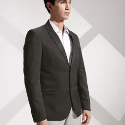 invictus Men Solid Single Breasted Formal Blazer image 5