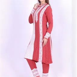 FIRST SLEEP Women Woven Design Kurta with Leggings & Dupatta image 4