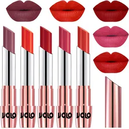 VOLO Set Of 5 Creme Matte Lipstick - 3.5g Each - 36-39-40-41-49 image 1