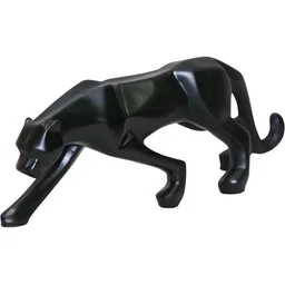 MISS PEACH Black Classic Glossy Birds And Animals Showpiece image 2