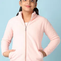 V-Mart Girls Fleece Lightweight Jacket-image-94