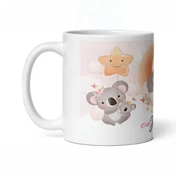 Mr UVD Off White & Orange Printed Ceramic Matte Mugs Set of Cups and Mugs-picture-28