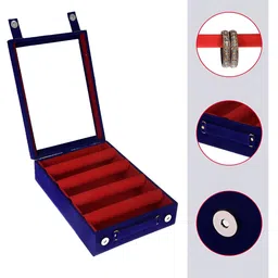 RUBOXA Blue Set of 1 Reusable Jewellery Organiser Organisers image 5