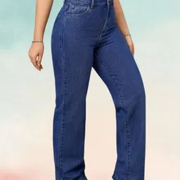 RIVI Women Jean Relaxed Fit High-Rise Stretchable Jeans-picture-36