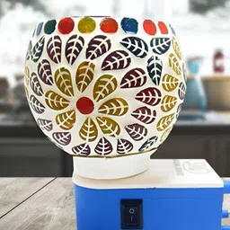 PEEPALCOMM White & Brown Leaf Pattern Electric Kapoordani With Mogra Oil-10 ml image 3