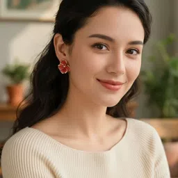 FIMBUL Floral Studs Earrings-picture-22