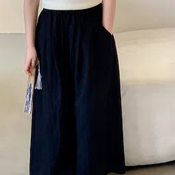 LULU & SKY Girls Loose Fit High-Rise Trousers image 3