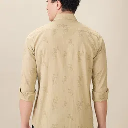 ColorPlus Men Floral Printed Spread Collar Pure Cotton Casual Regular Fit Shirt image 3