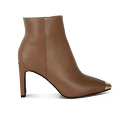 London Rag Women Metallic Cap Toe Faux Leather Boots image 3