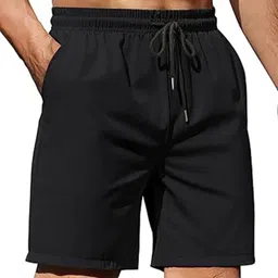 s creation Solid Men Dark Grey, Black Sports Shorts-picture-11
