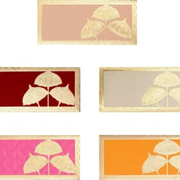 minimal affairs pack of 10 Pcs Premium Embossed Shagun Envelopes, Designer, Money Shagun Cash Envelopes for Weddings Birthdays Rakhi Gifting with Umbrella Design and Border - Multicolor Envelopes-picture-39